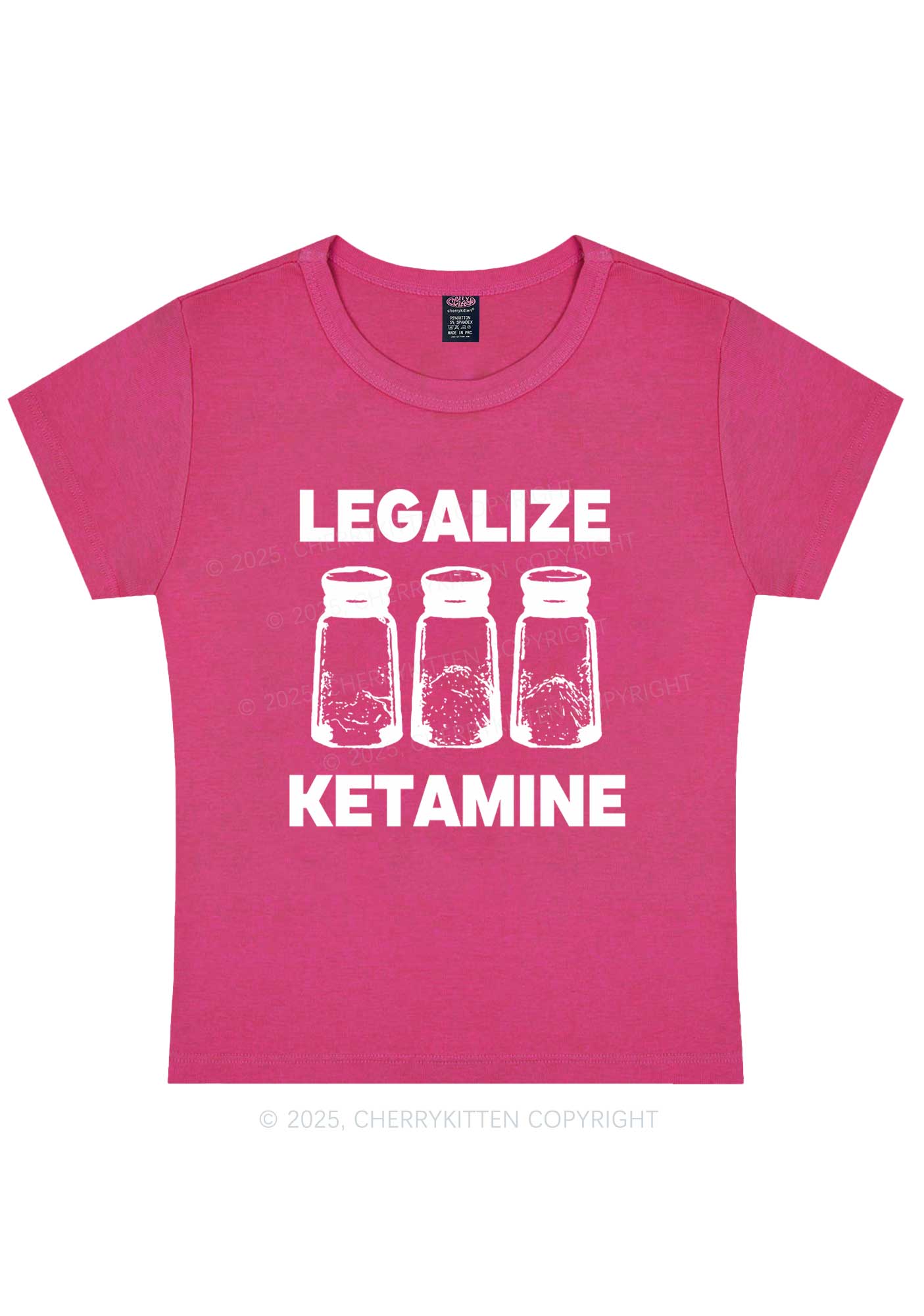 Legalize K Y2K Baby Tee Cherrykitten