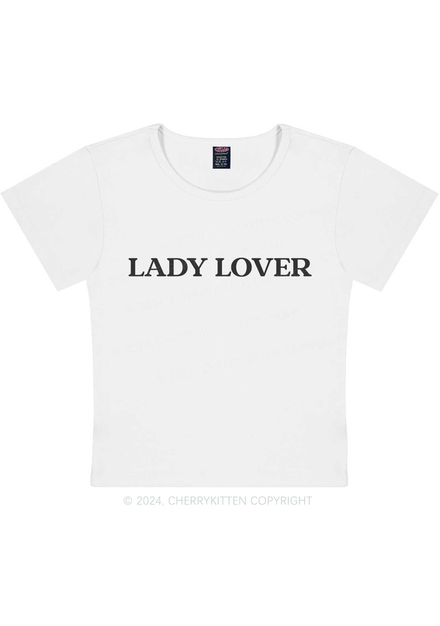 Lady Lover Y2K Baby Tee Cherrykitten