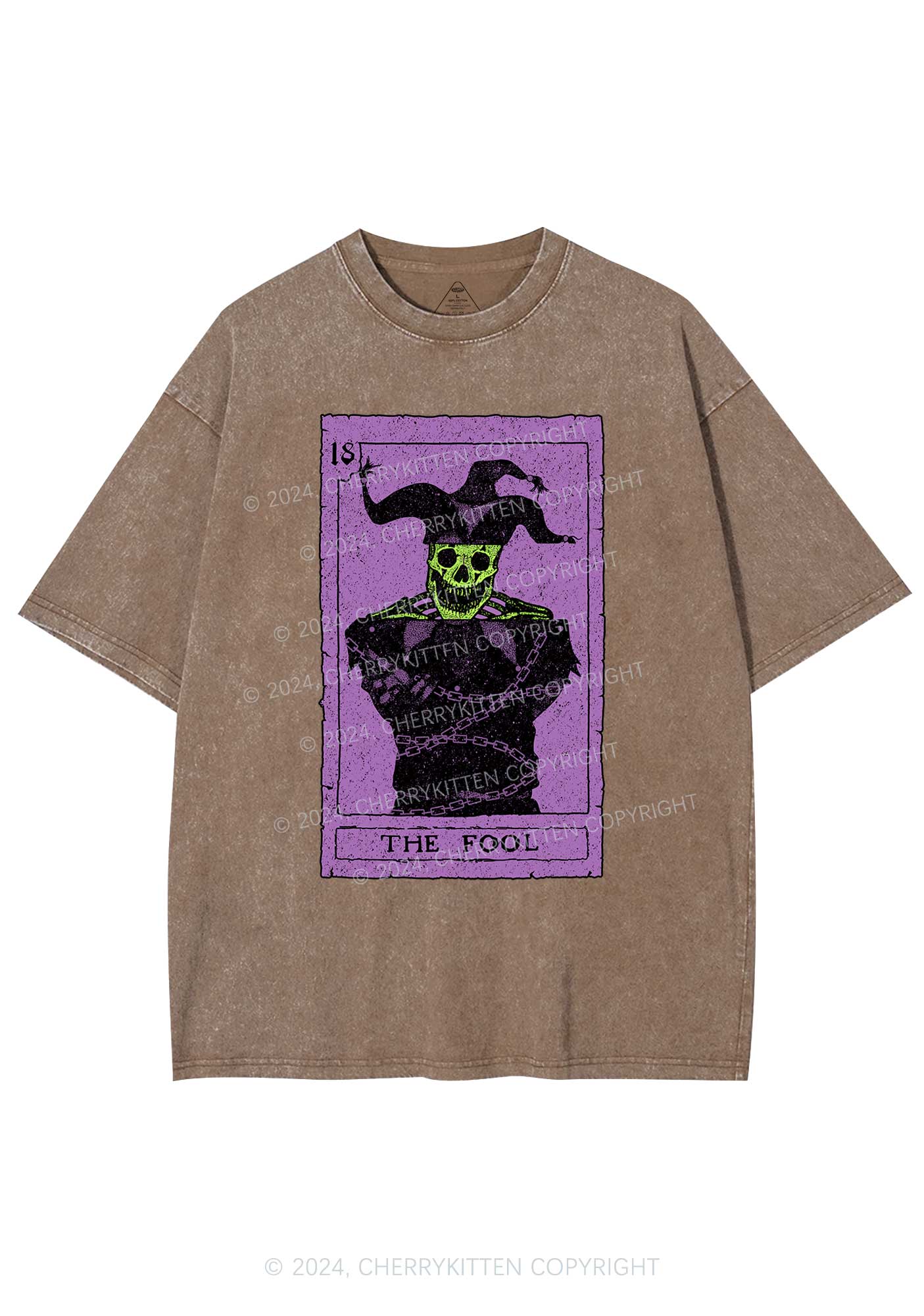 Halloween The Fool Y2K Washed Tee Cherrykitten