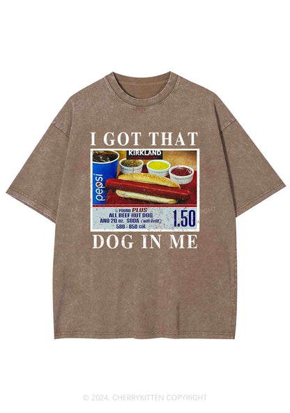 I Got That Hot Dog In Me Y2K Washed Tee Cherrykitten