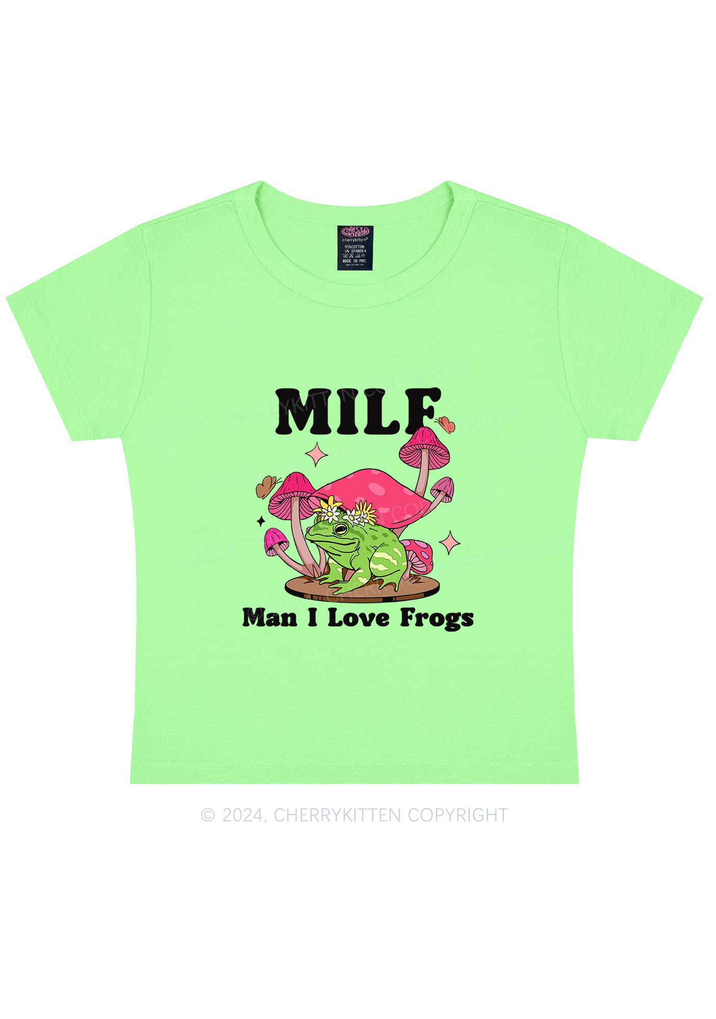 Mxxf Frog Y2K Baby Tee Cherrykitten