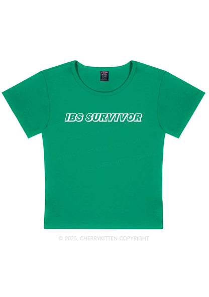 IBS Survivor Y2K Baby Tee Cherrykitten