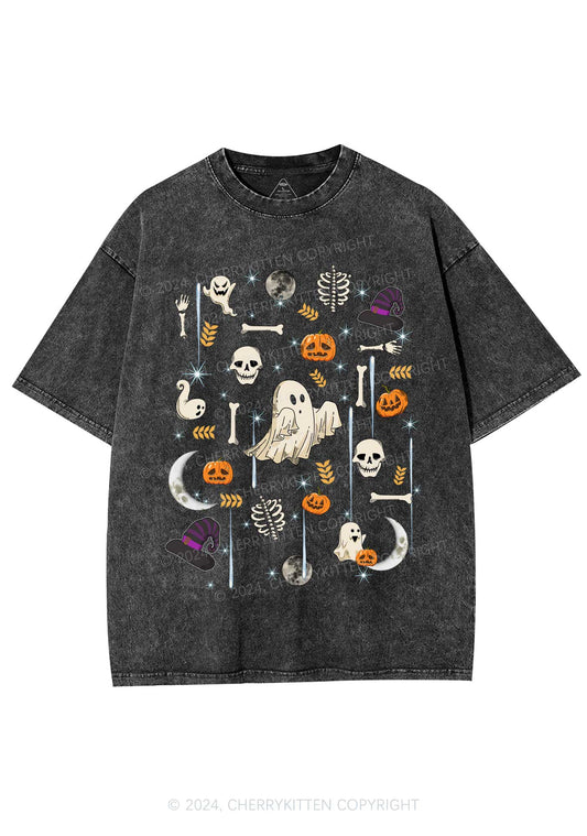 Halloween Elements Y2K Washed Tee Cherrykitten