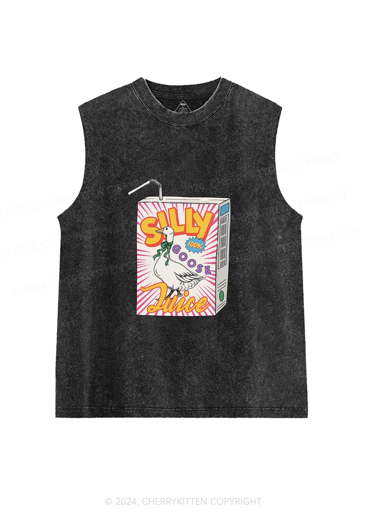 Silly Goose Juice Y2K Washed Tank Cherrykitten