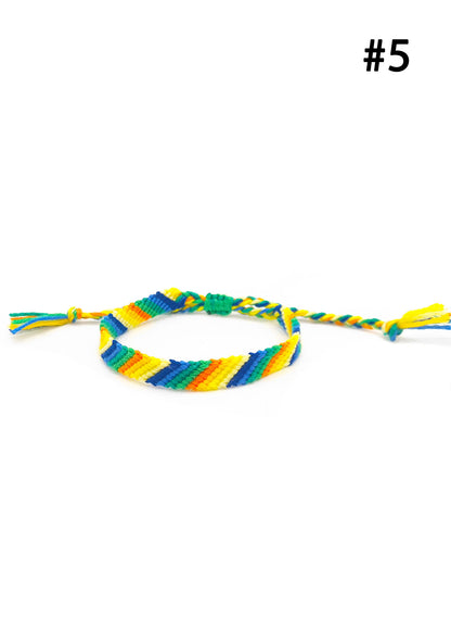 Hand Braided Y2K Gradient Rainbow Bracelet Cherrykitten