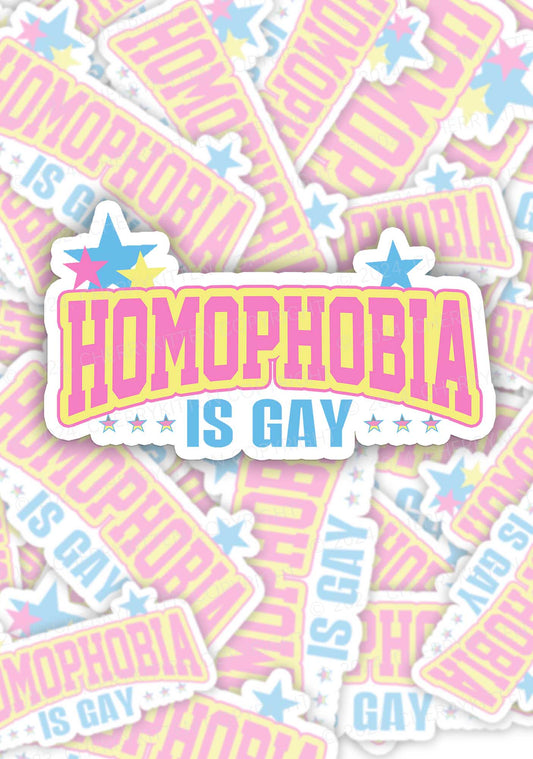 Homophobia Is Gay 1Pc Y2K Sticker Cherrykitten