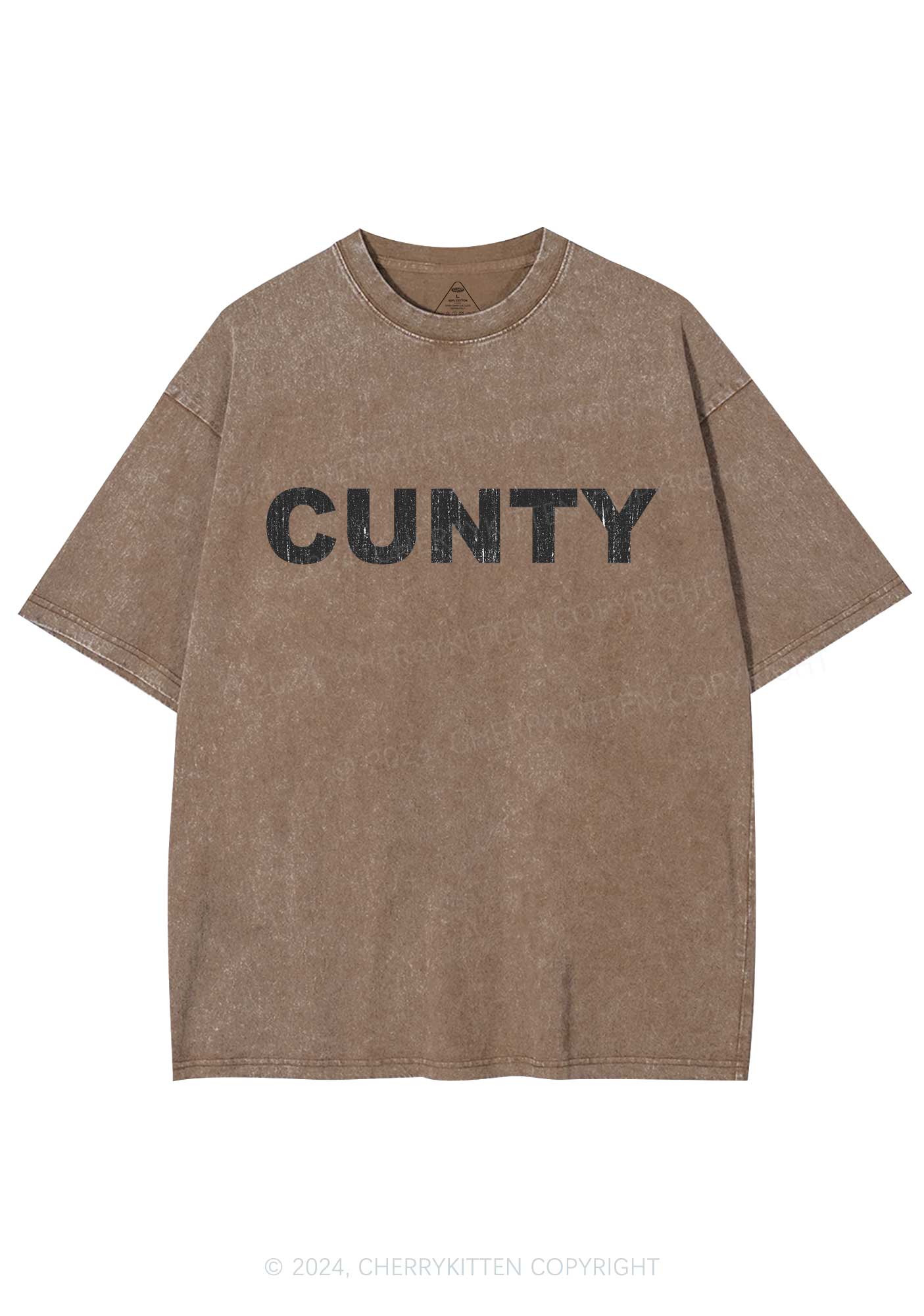 Cunty Y2K Washed Tee Cherrykitten