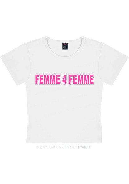 Femme For Femme Y2K Baby Tee Cherrykitten