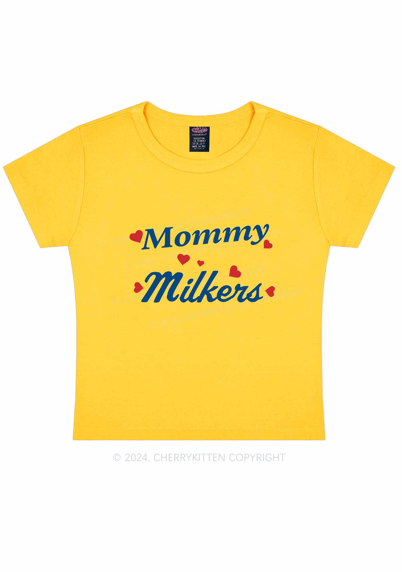 Mommy Milkers Y2K Baby Tee Cherrykitten