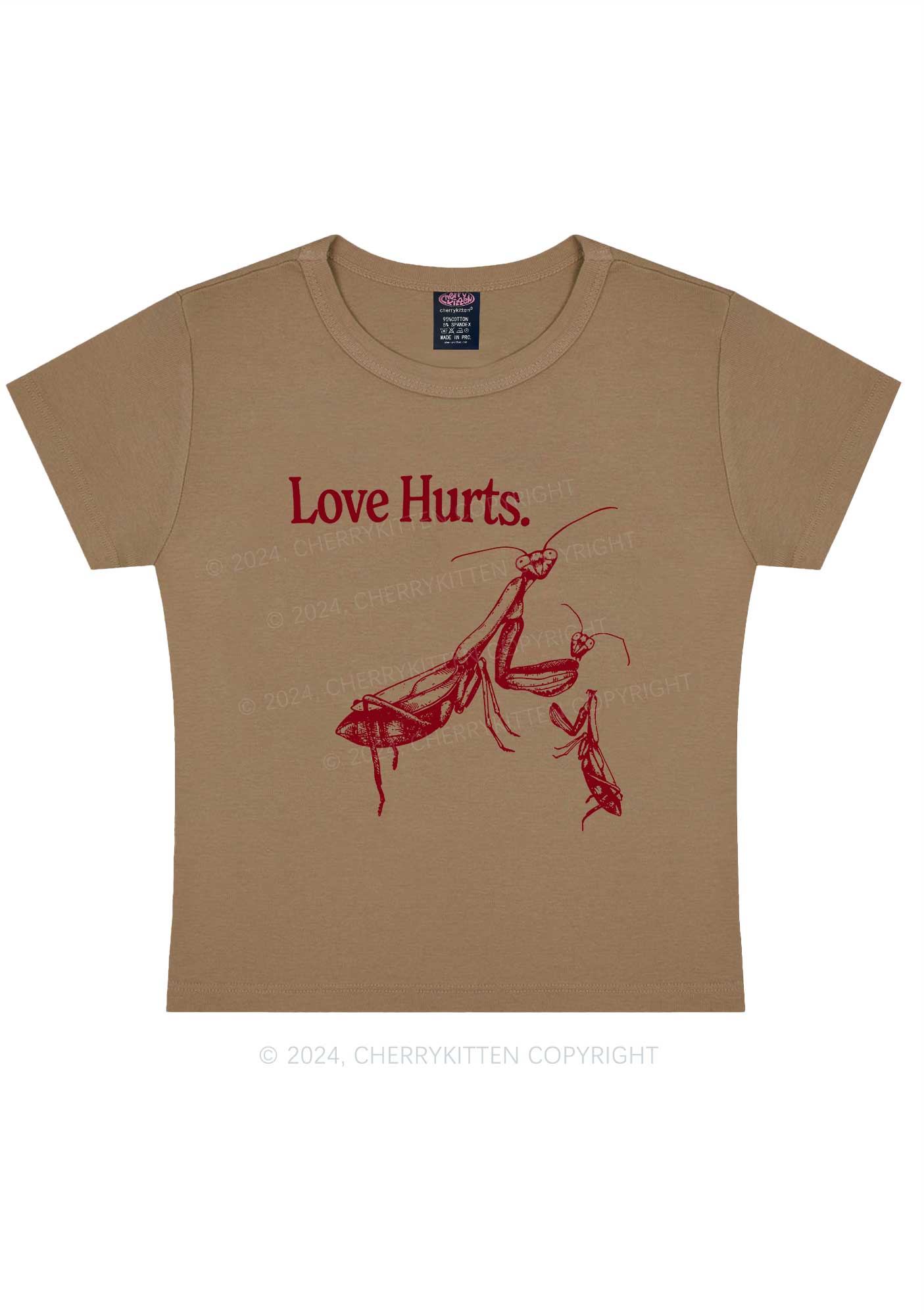 Love Hurts Y2K Valentine's Day Baby Tee Cherrykitten