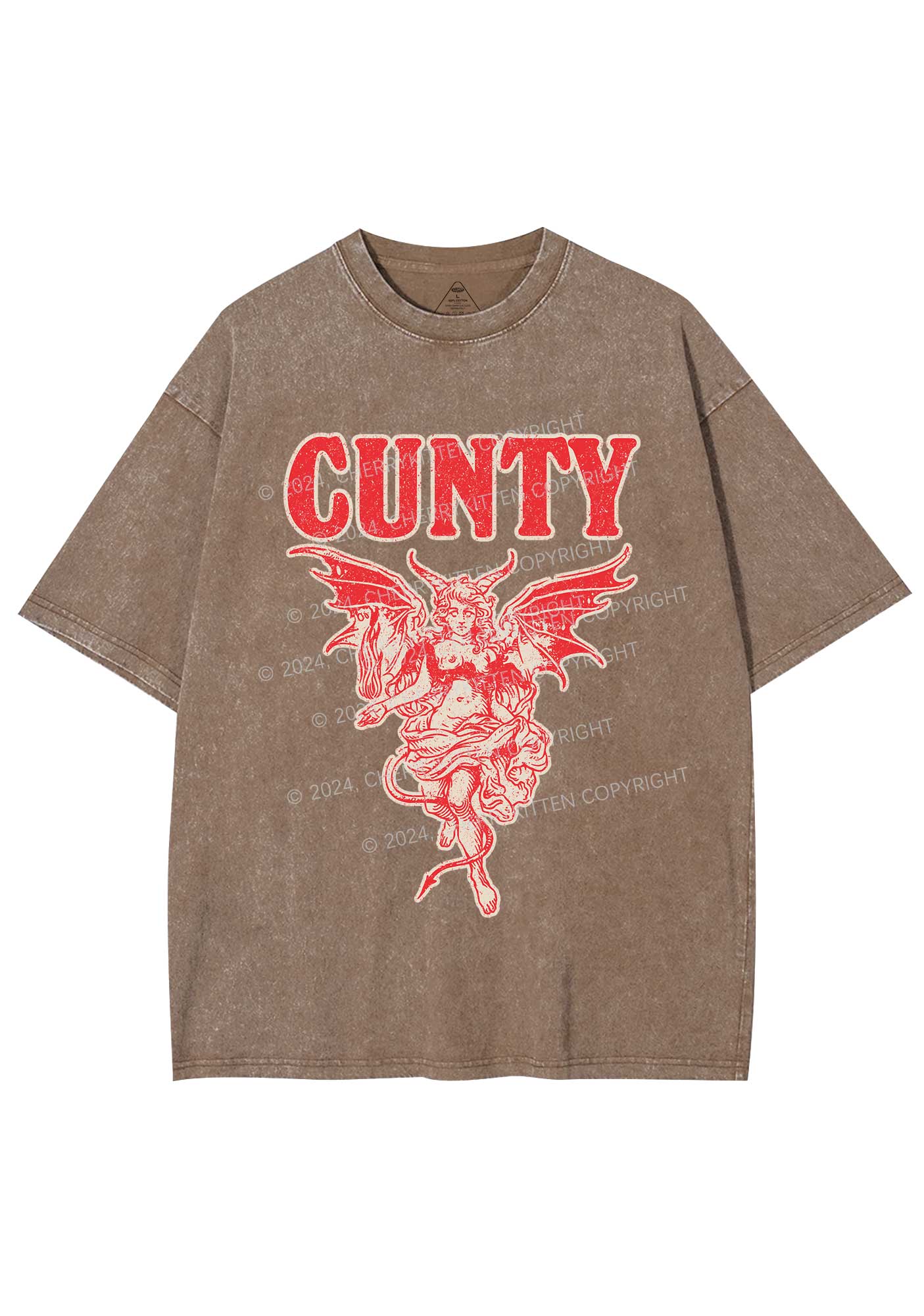 Cunty Satan Y2K Washed Tee Cherrykitten