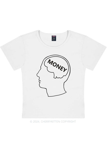 Money Mind Y2K Baby Tee Cherrykitten