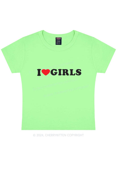 I Love Girls Y2K Baby Tee Cherrykitten