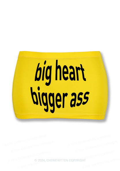 Big Heart Bigger Y2K Mini Hip Skirt Cherrykitten