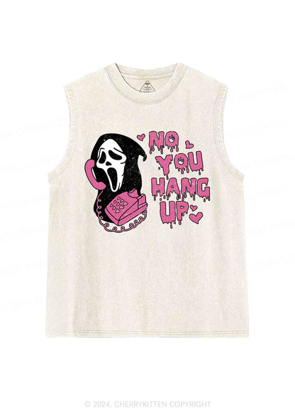 Halloween No You Hang Up Y2K Washed Tank Cherrykitten