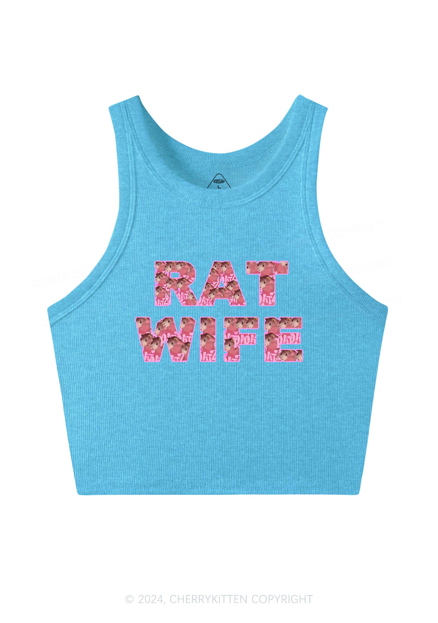 Rat Wife Y2K Crop Tank Top Cherrykitten