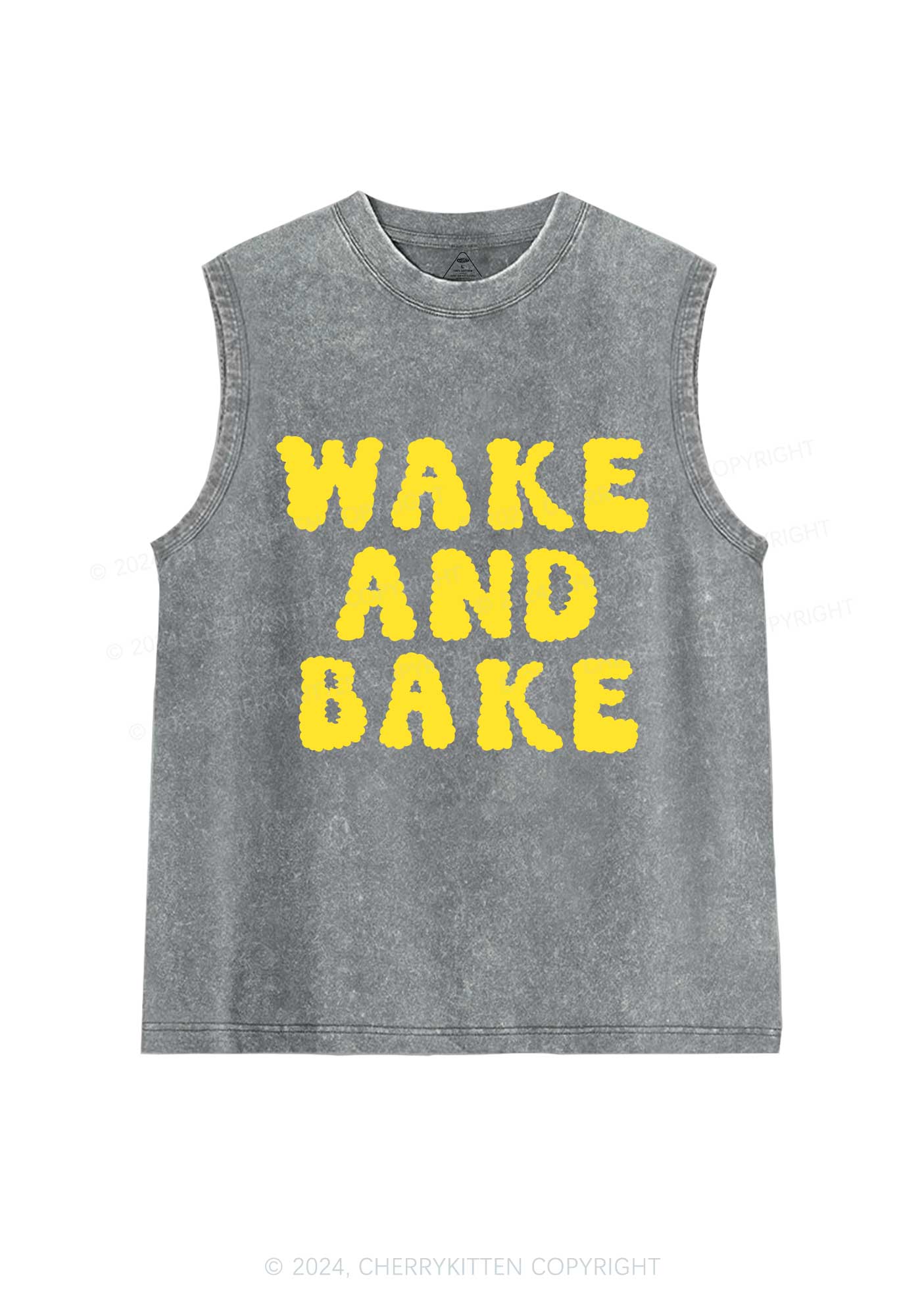 Wake And Bake Y2K Washed Tank Cherrykitten