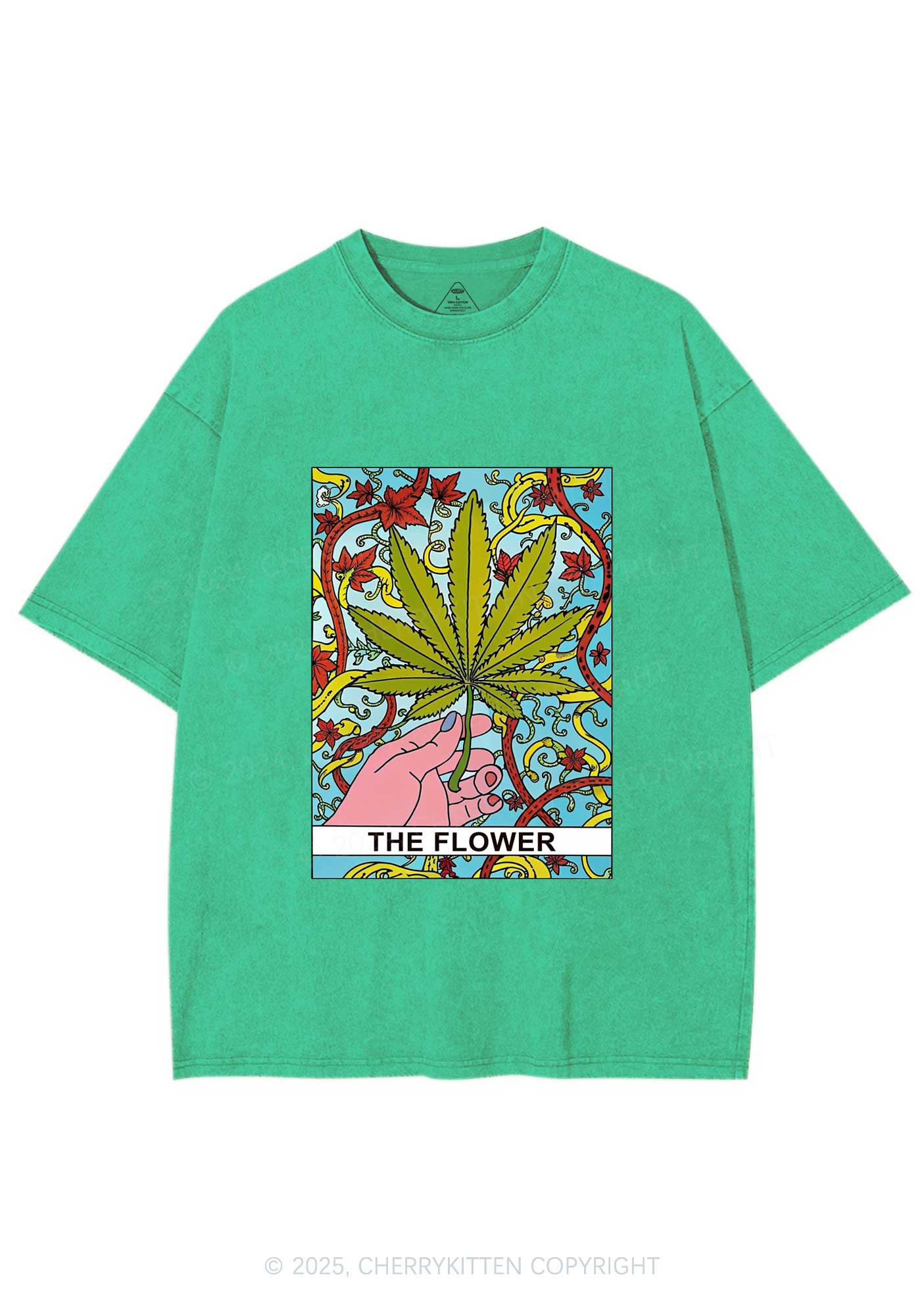 The Flower Y2K Washed Tee Cherrykitten