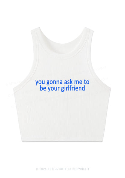 Be Your Girlfriend Y2K Crop Tank Top Cherrykitten