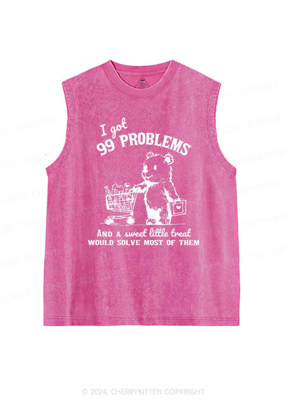 Ninety-nine Poblems Y2K Washed Tank Cherrykitten