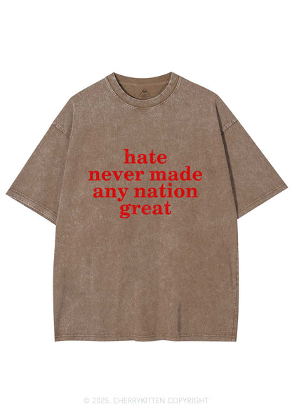 Hate Never Made Nation Great Y2K Washed Tee Cherrykitten