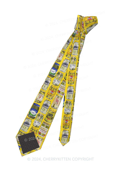 Yellow Pickles Y2K Necktie Cherrykitten