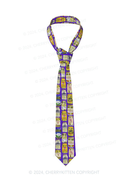 Purple Pickles Y2K Necktie Cherrykitten