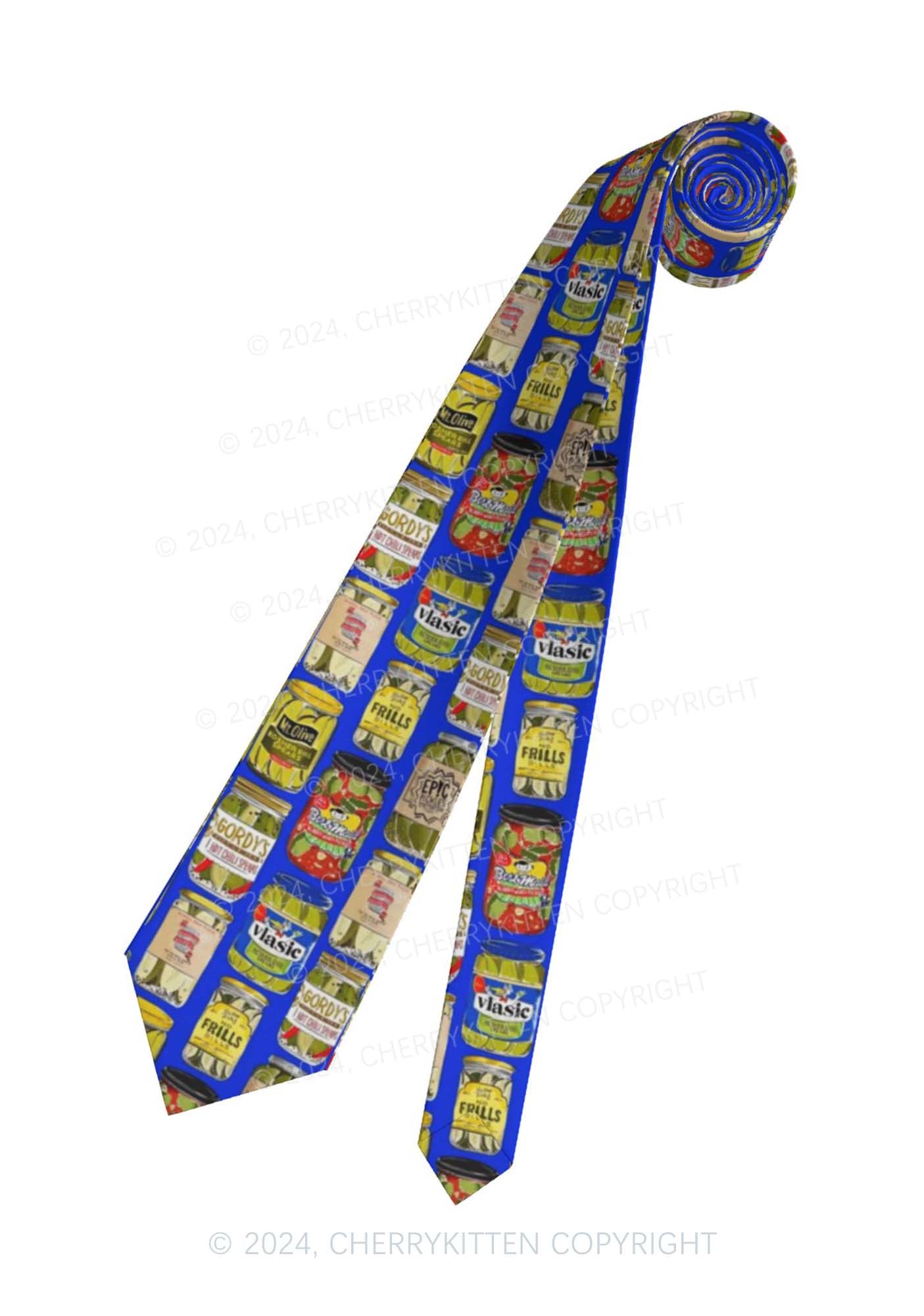 Blue Pickles Y2K Necktie Cherrykitten