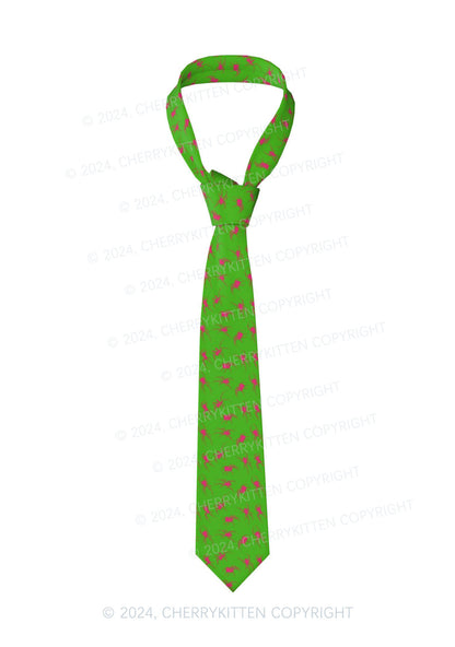 Green Spider Y2K Necktie Cherrykitten