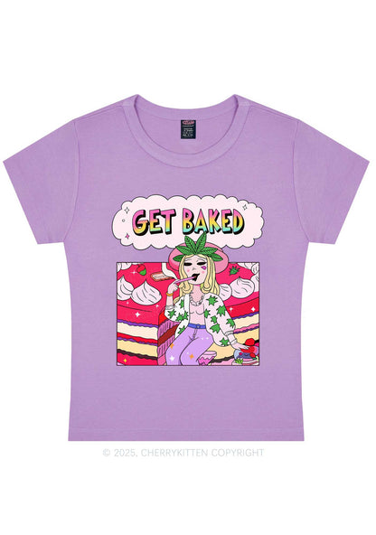 Get Baked Wxxd Y2K Baby Tee Cherrykitten