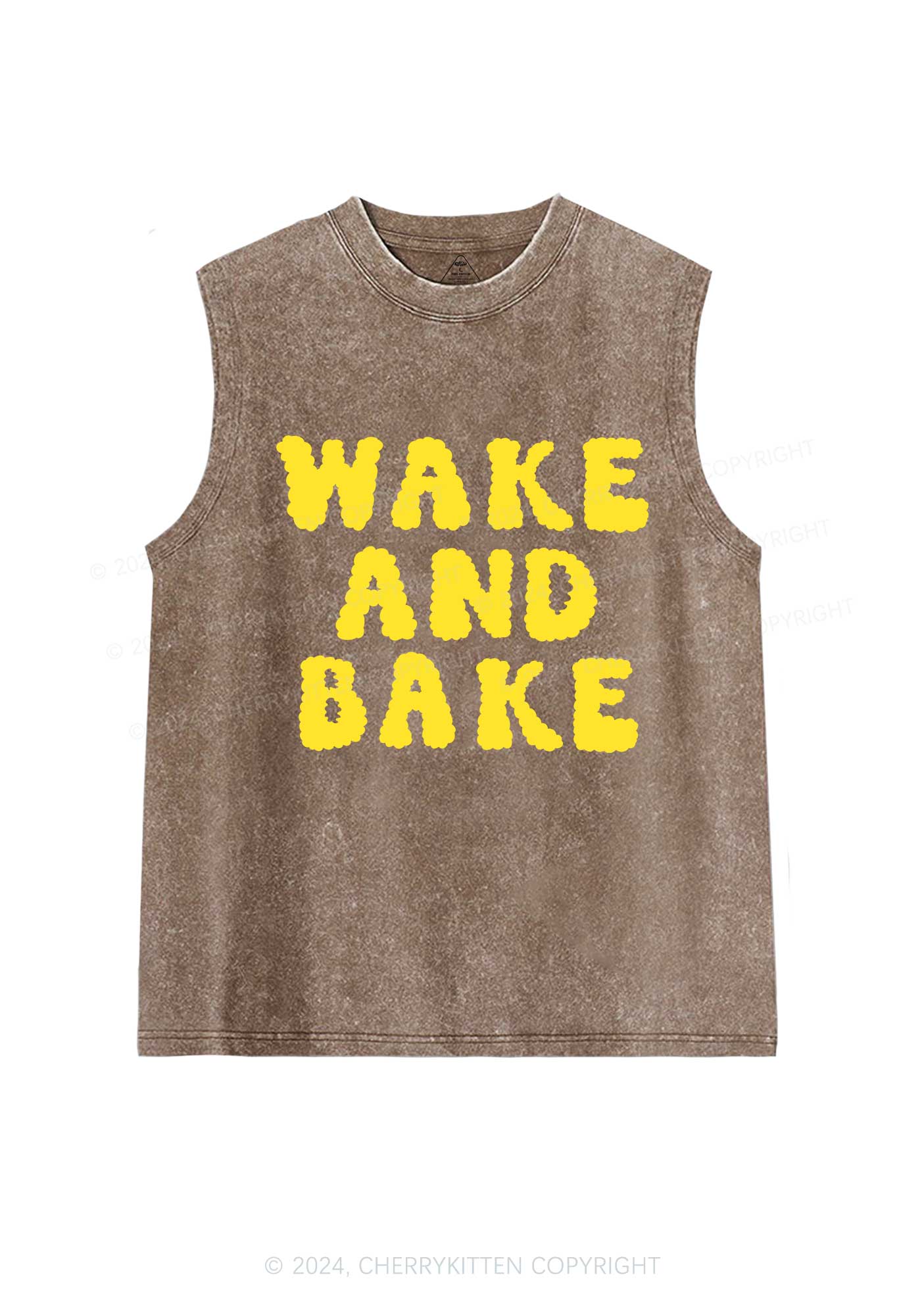 Wake And Bake Y2K Washed Tank Cherrykitten