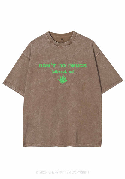 Don't Do Without Me Y2K Washed Tee Cherrykitten