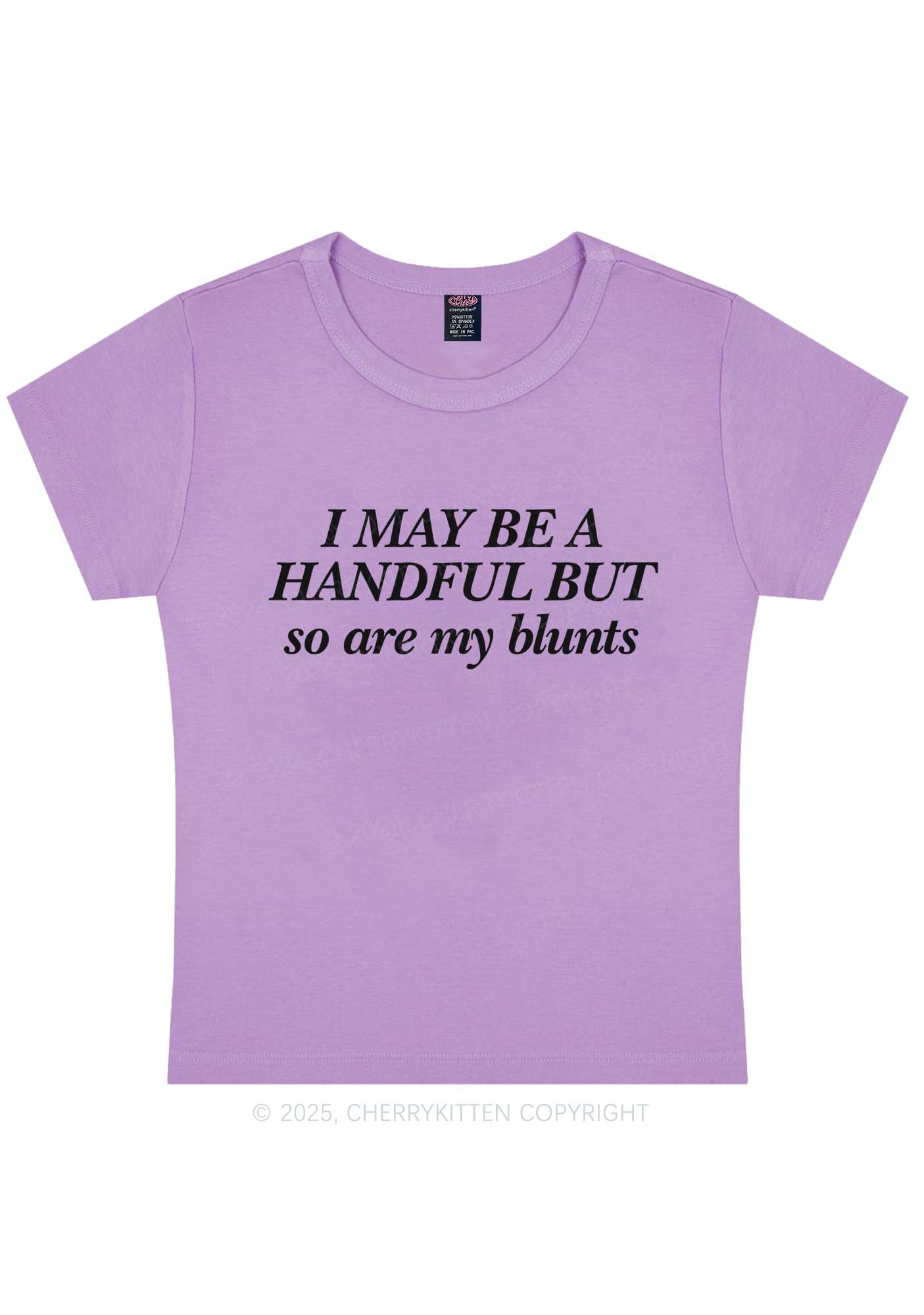 My Blunts Are Handful Y2K Baby Tee Cherrykitten