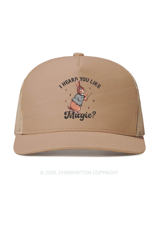 I Heard You Like Magic Y2K Trucker Mesh Hat Cherrykitten