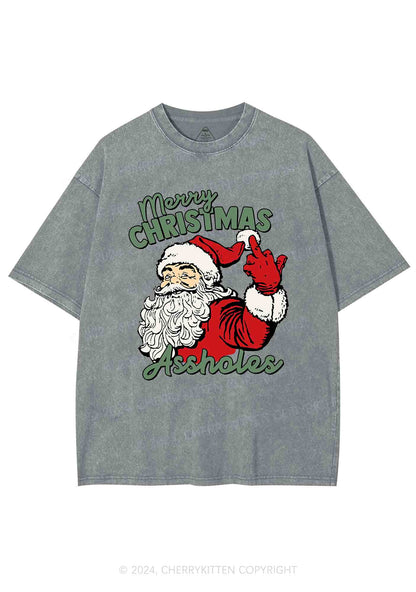 Merry Christmas Y2K Washed Tee Cherrykitten