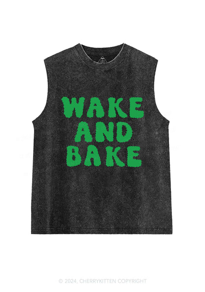 Wake And Bake Y2K Washed Tank Cherrykitten