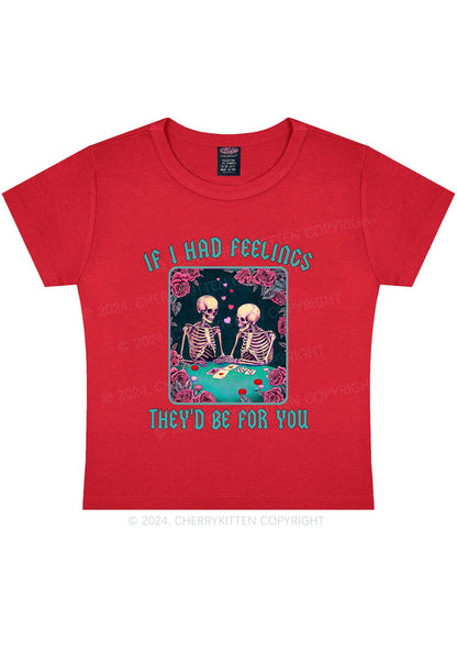 I Had Feelings Y2K Valentine's Day Baby Tee Cherrykitten