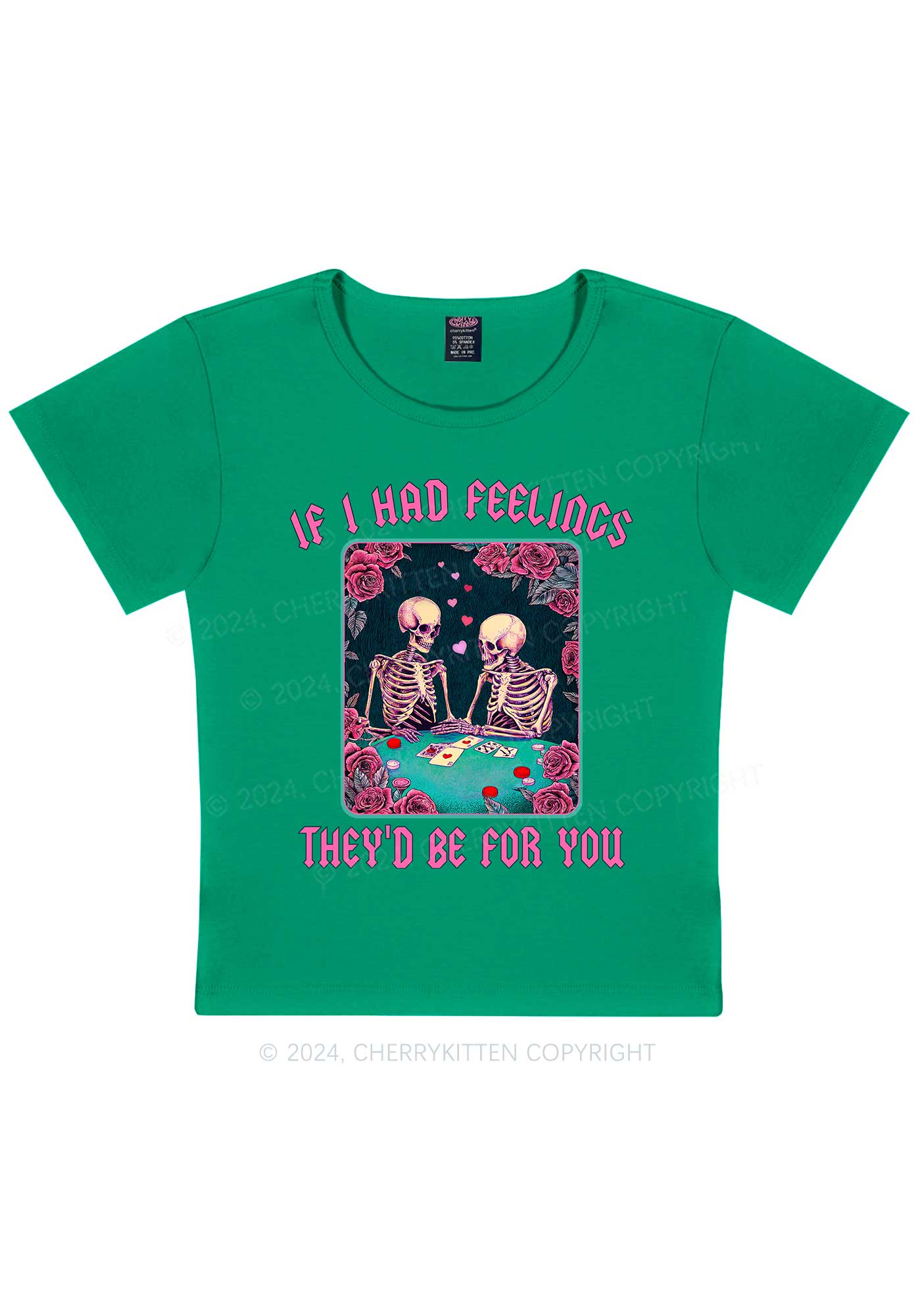 I Had Feelings Y2K Valentine's Day Baby Tee Cherrykitten