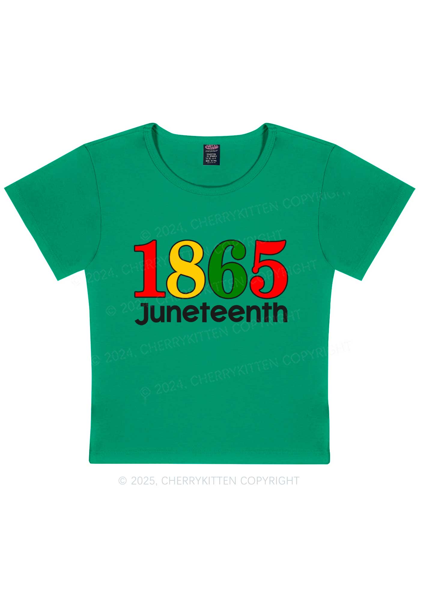 Juneteenth Y2K Baby Tee Cherrykitten