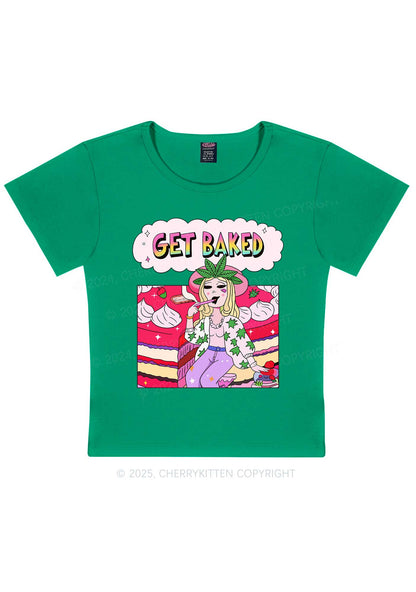 Get Baked Wxxd Y2K Baby Tee Cherrykitten