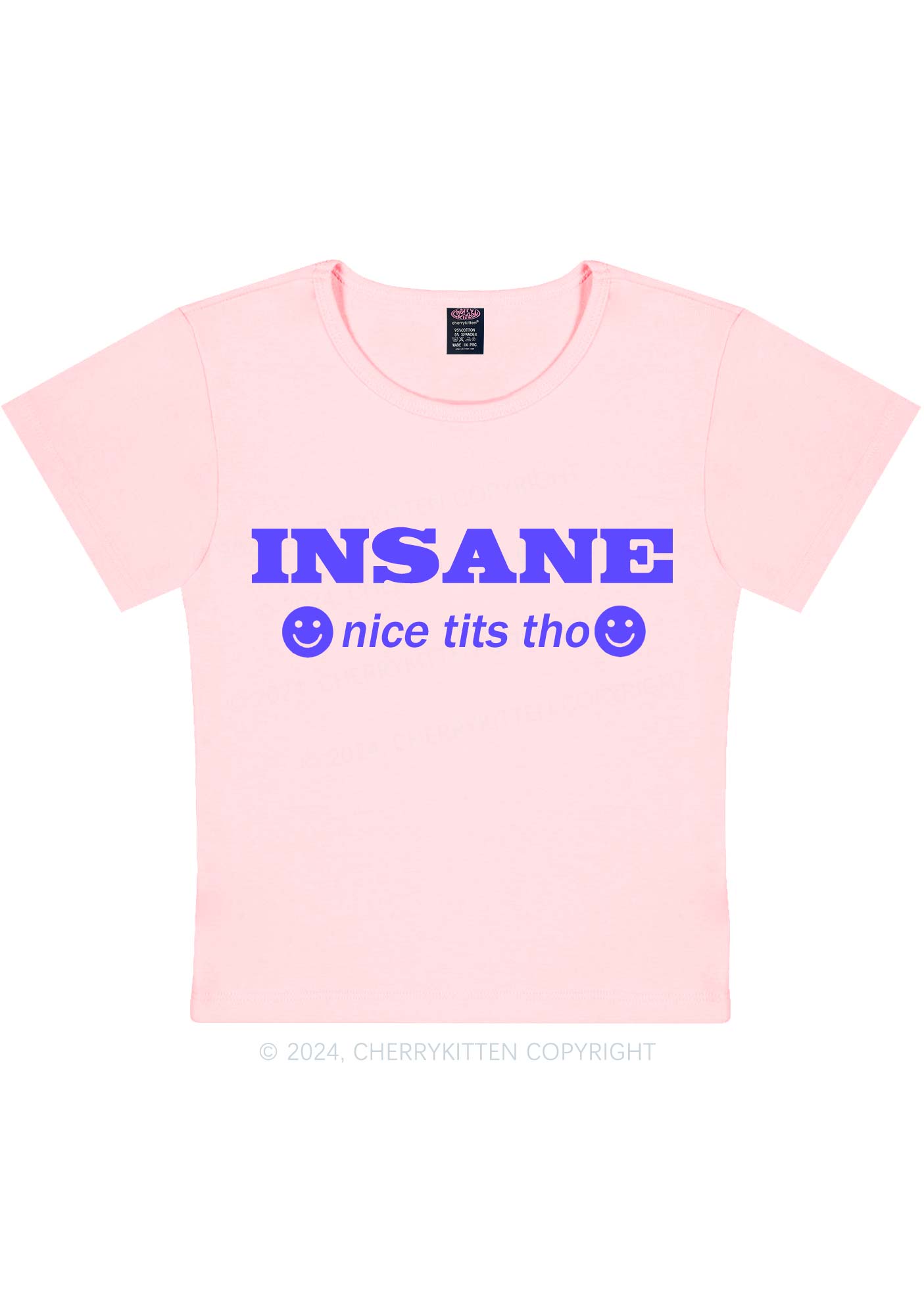 Big Insane Y2K Baby Tee Cherrykitten