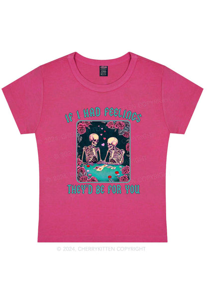 I Had Feelings Y2K Valentine's Day Baby Tee Cherrykitten