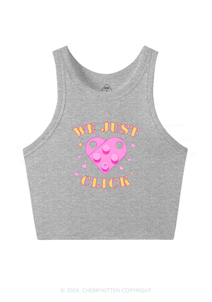 We Just Click Y2K Valentine's Day Crop Tank Top Cherrykitten