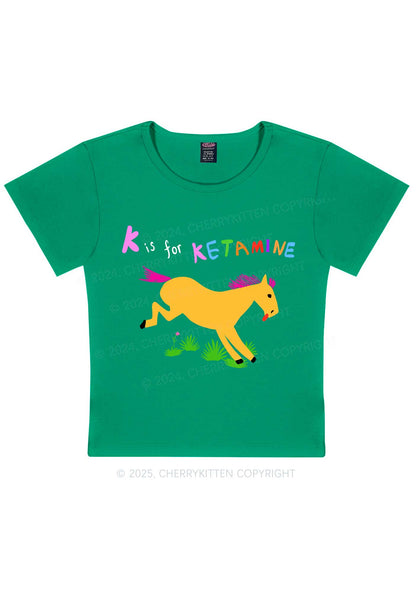 K Is For Pony Y2K Baby Tee Cherrykitten