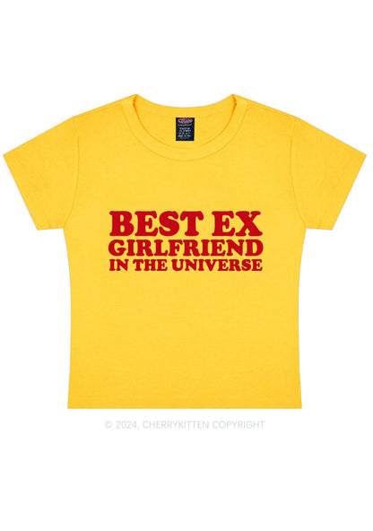 Universe Best Ex Girlfriend Y2K Baby Tee Cherrykitten