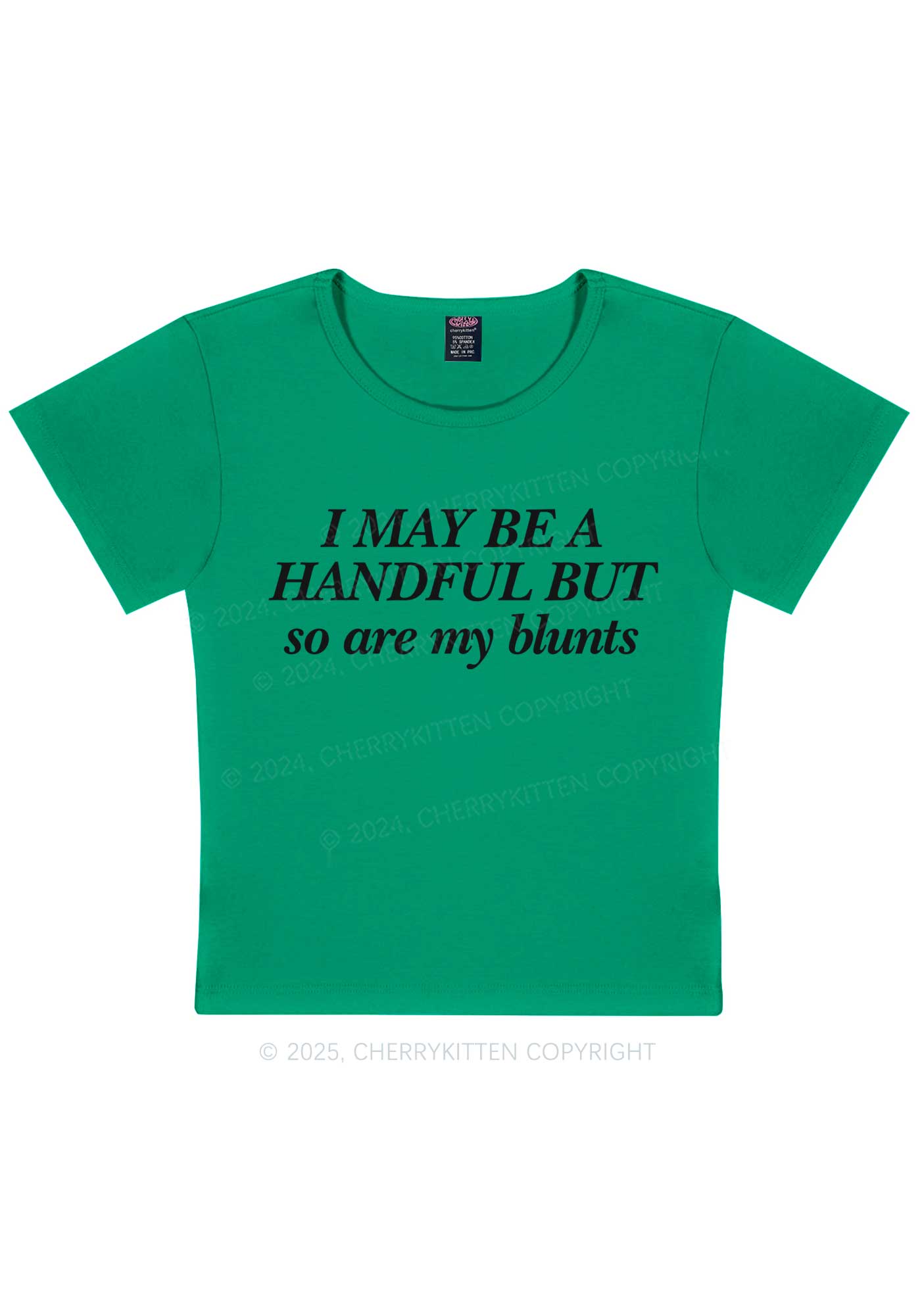 My Blunts Are Handful Y2K Baby Tee Cherrykitten