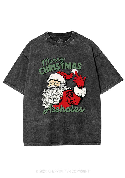 Merry Christmas Y2K Washed Tee Cherrykitten