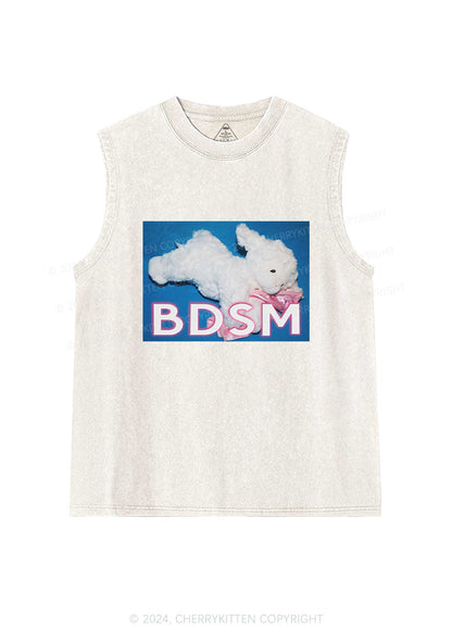 BDSM Goat Y2K Washed Tank Cherrykitten