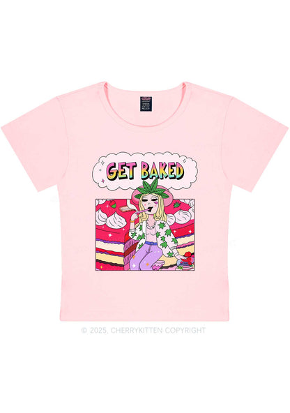 Get Baked Wxxd Y2K Baby Tee Cherrykitten