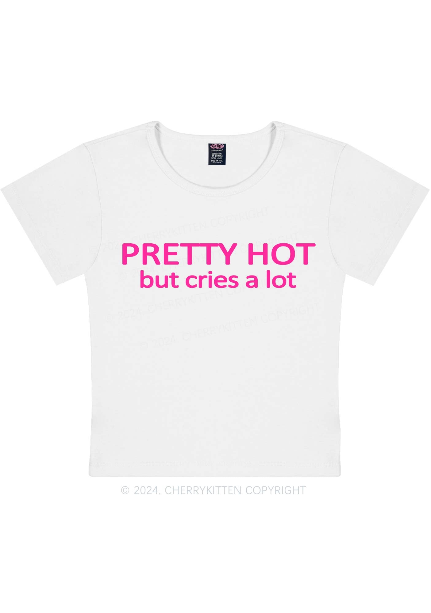 Pretty Hot Y2K Baby Tee Cherrykitten